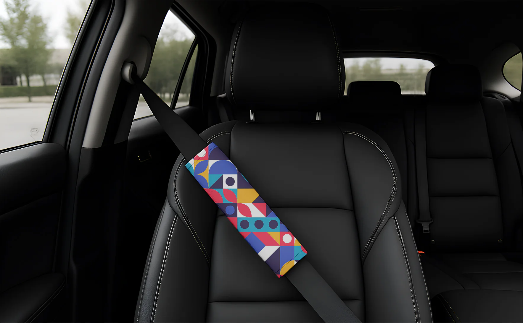 Color Maze Seatbelt Cover for Cars