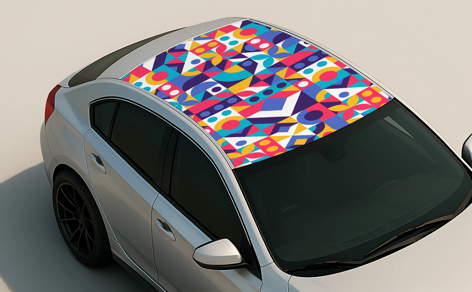 Color_maze Wrap for Roof Top for Cars