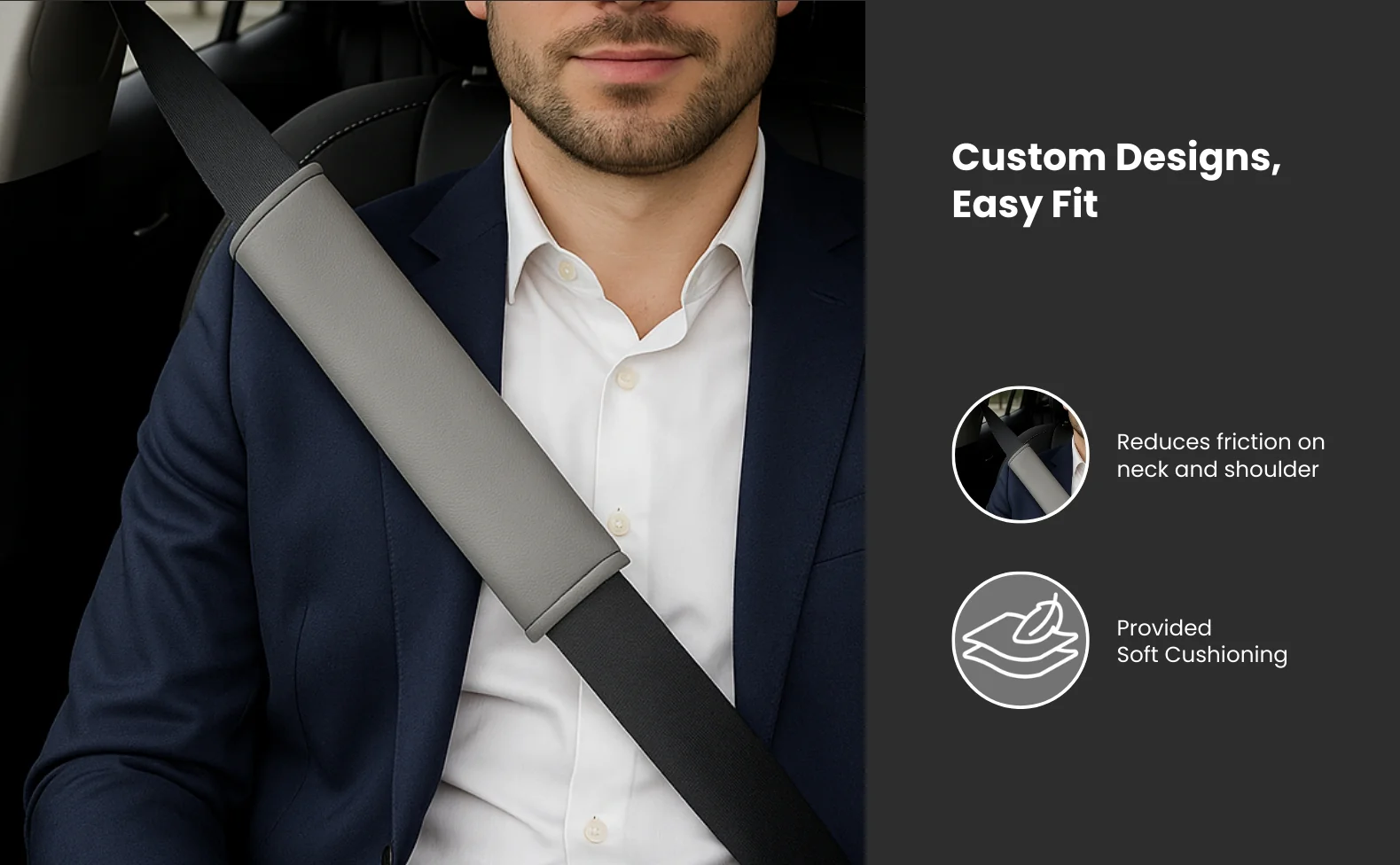 Devil Red Seatbelt Cover for Cars - Image 2