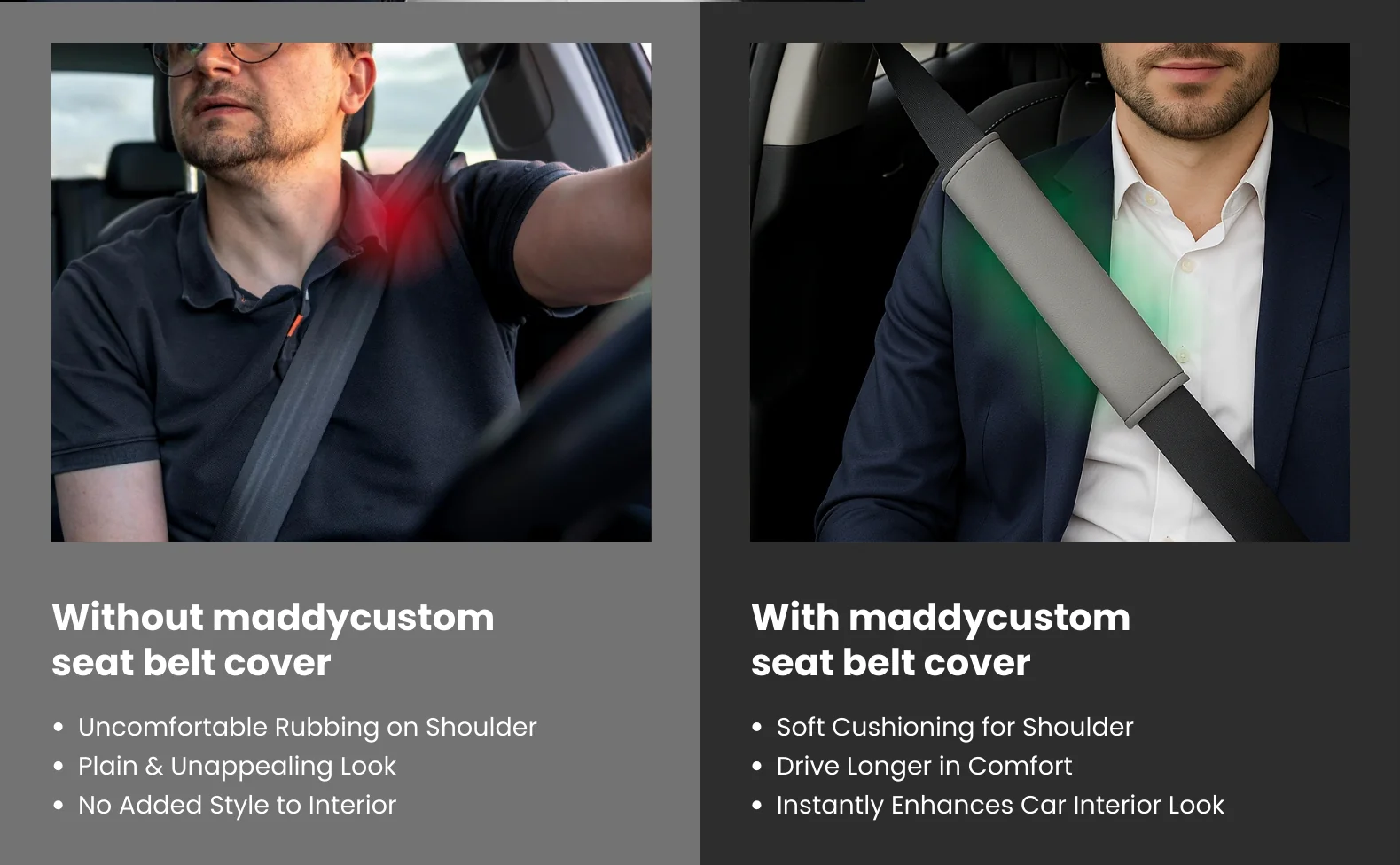 Devil Red Seatbelt Cover for Cars - Image 3