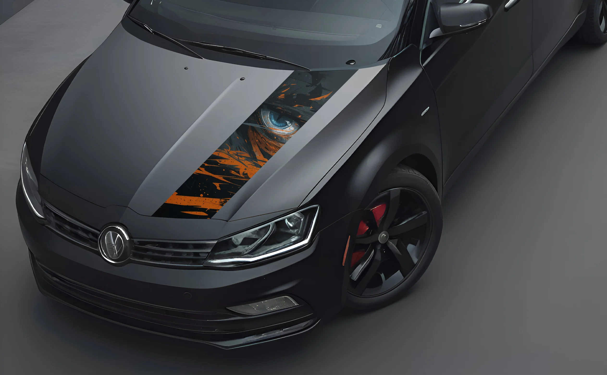 Death Stare Bonnet Wrap for Cars