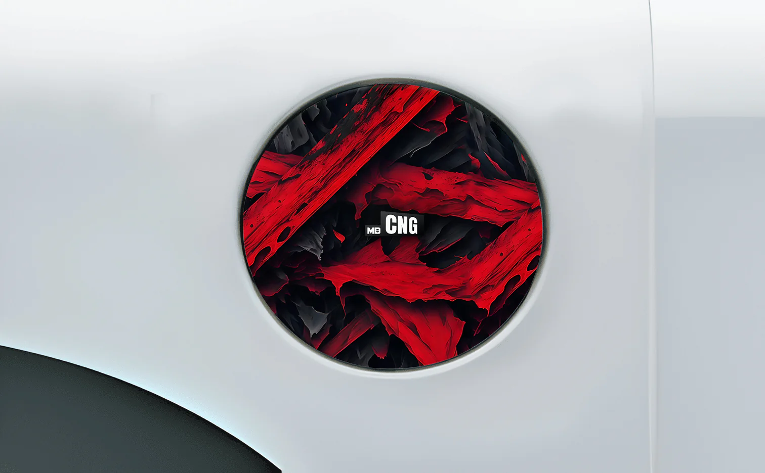 Devil_red Fuel Cap Wrap for Cars