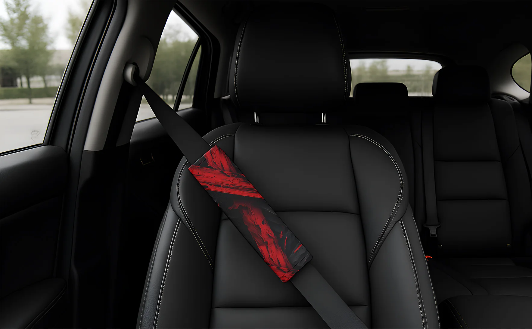 Devil Red Seatbelt Cover for Cars
