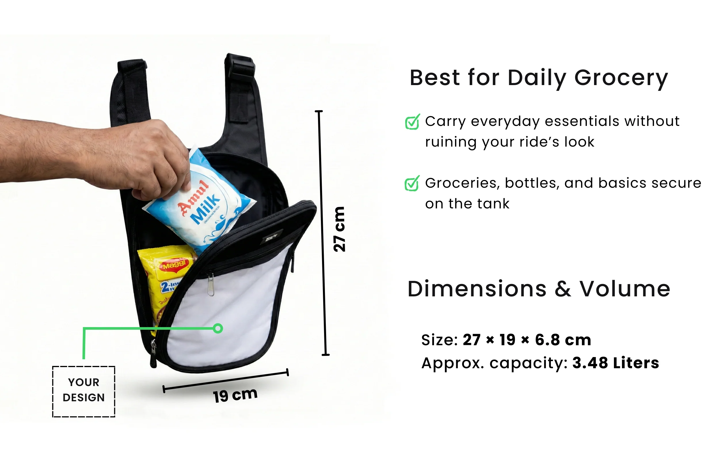 Split Verse Motorcycle Tank Bags - Image 3