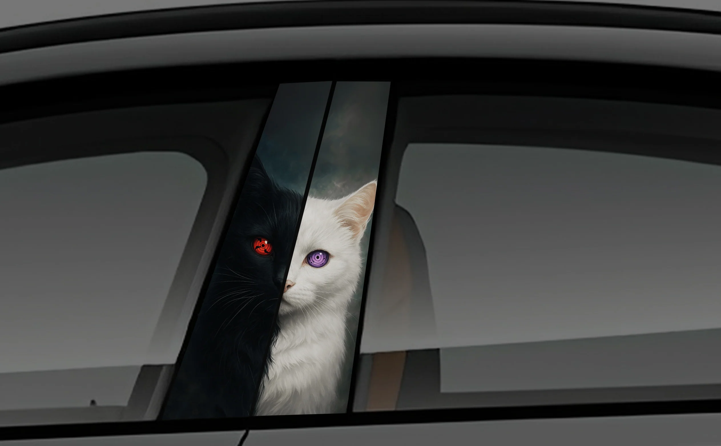 Light And Shadow Window Pillar Wrap for Cars