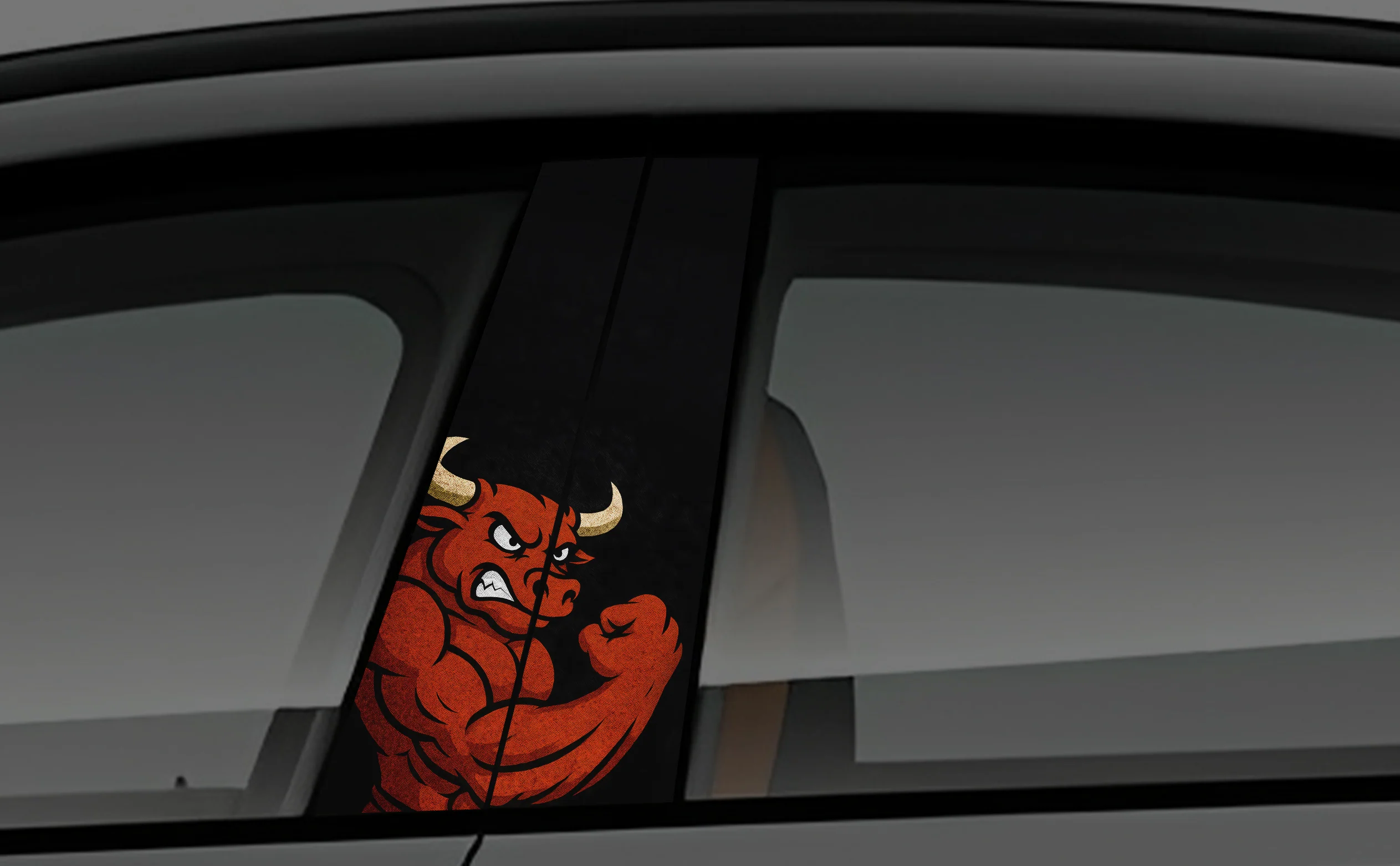 Muscle Horn Window Pillar Wrap for Cars