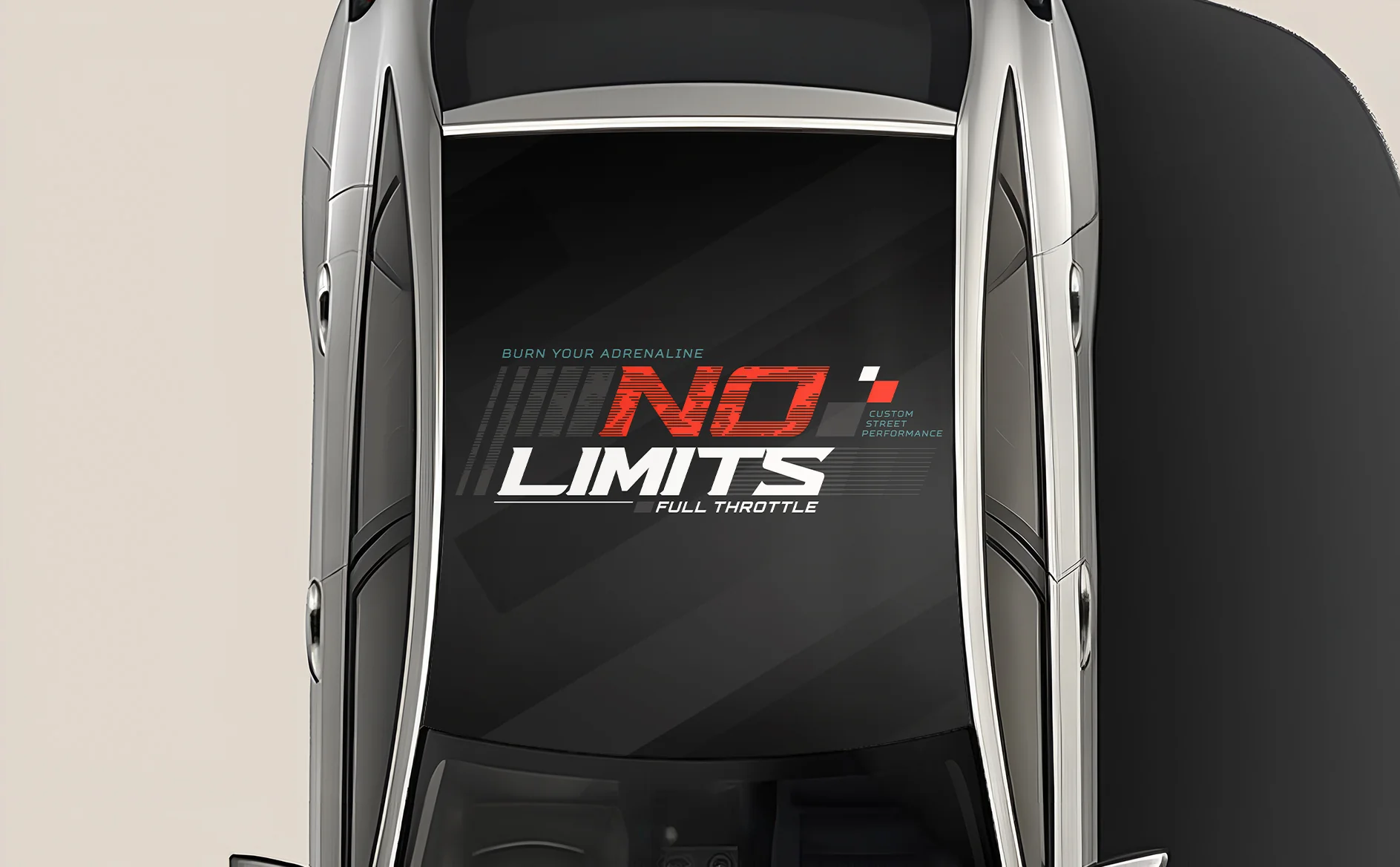No Limits Strip Wrap for Roof Top for Cars - Image 2
