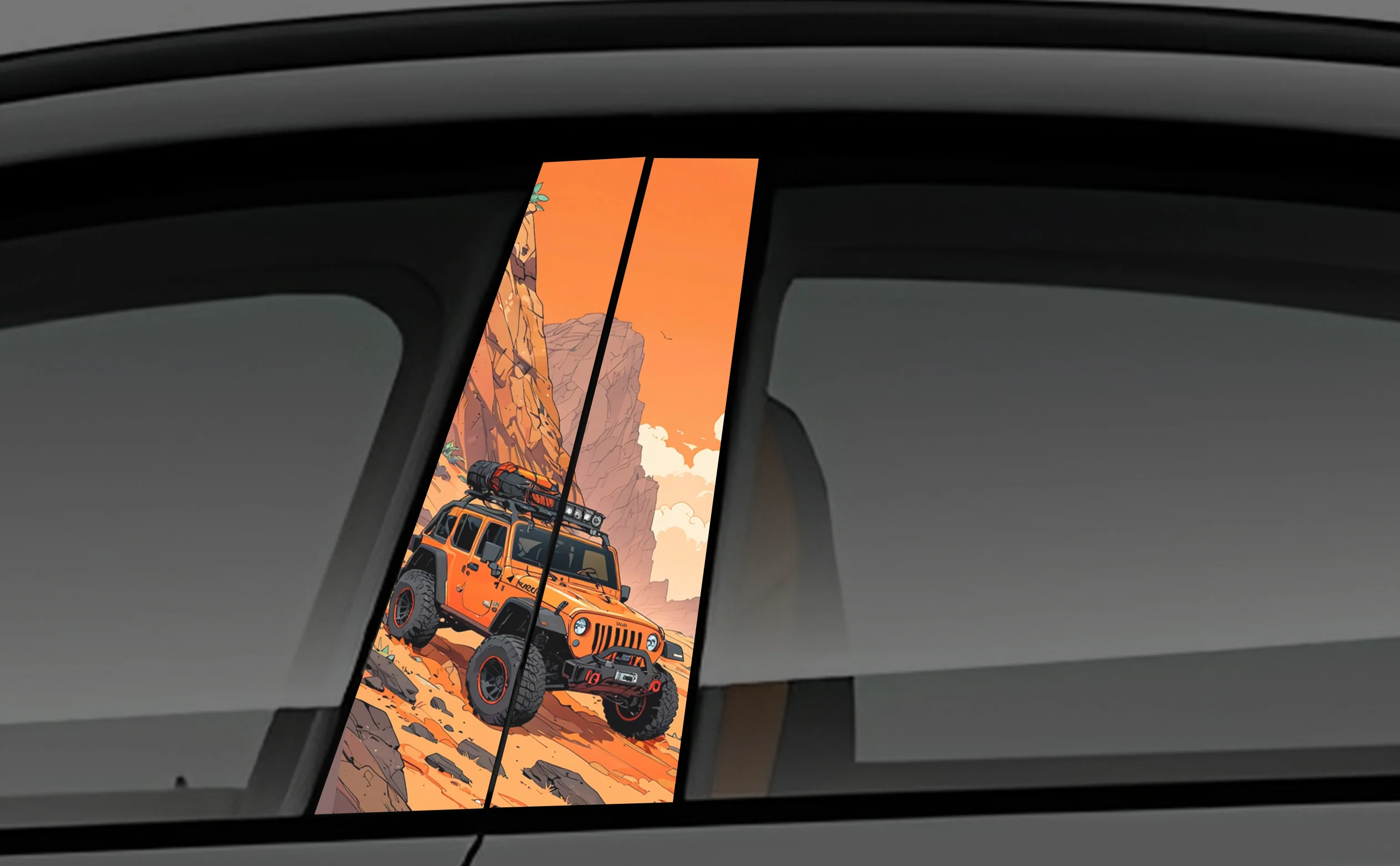 Off Roader 2 Window Pillar Wrap for Cars