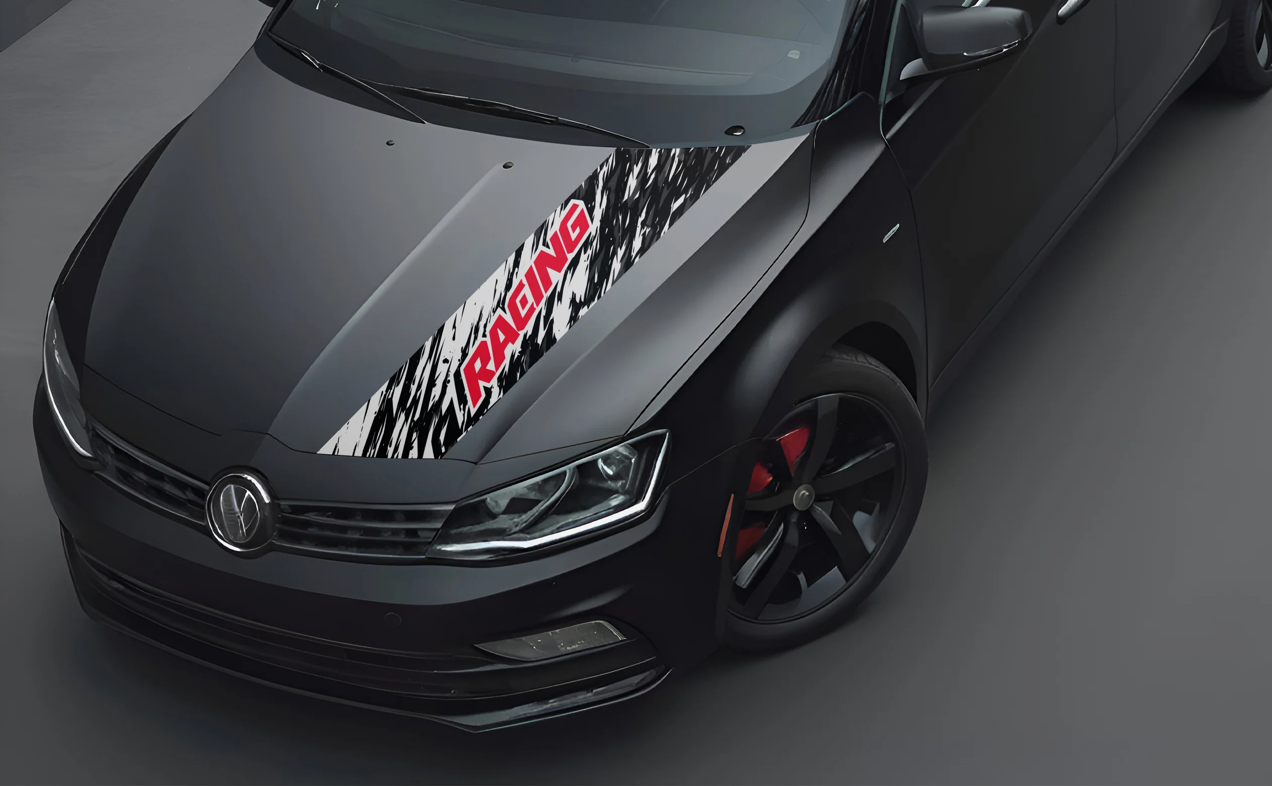 Racing Bonnet Wrap for Cars