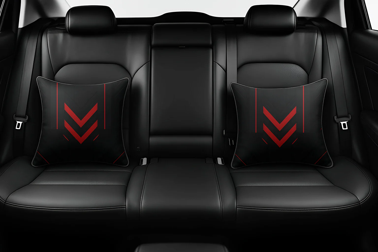 Red Strip Cushions for Cars