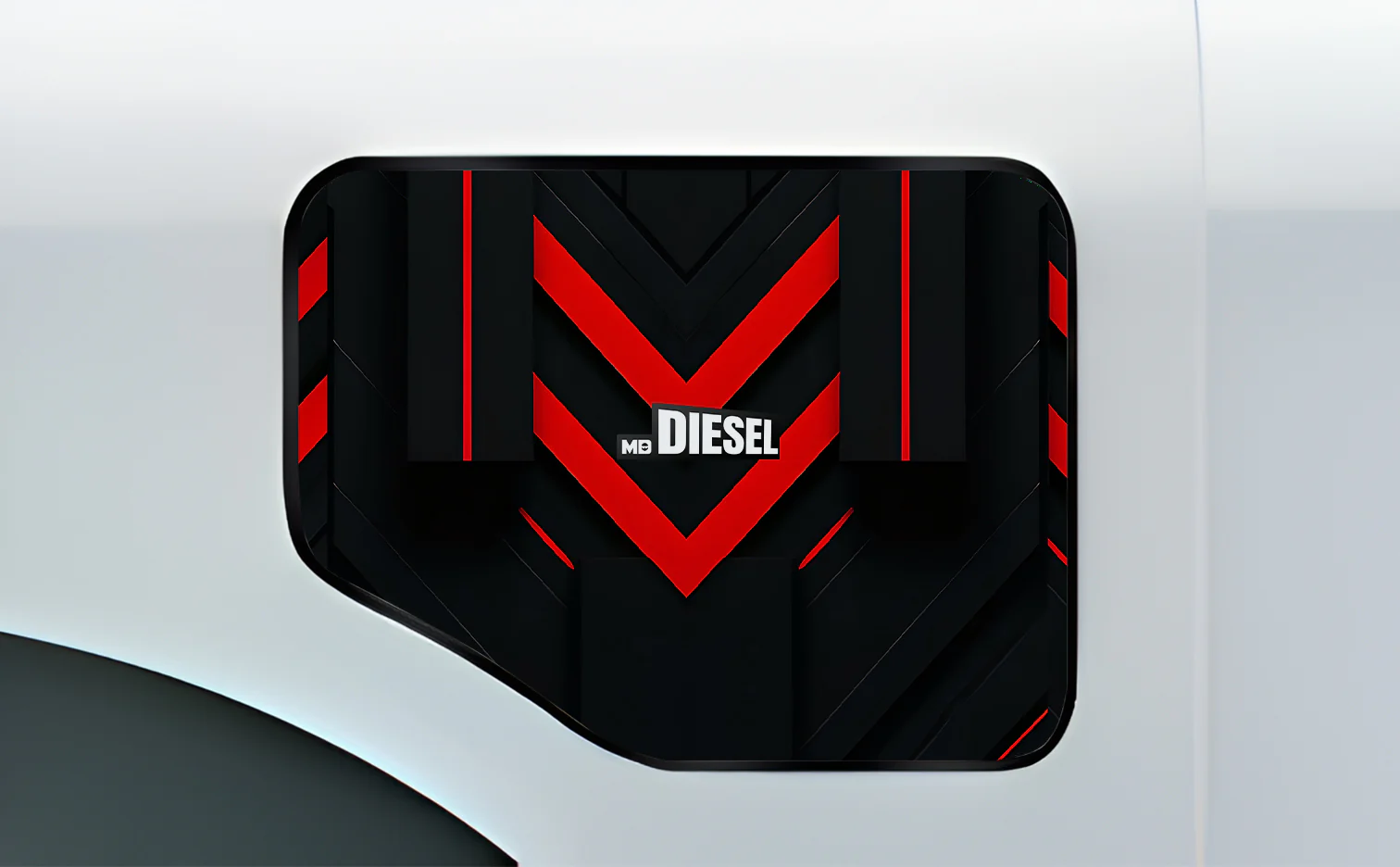 Red Strip Fuel Cap Wrap for Cars - Image 7
