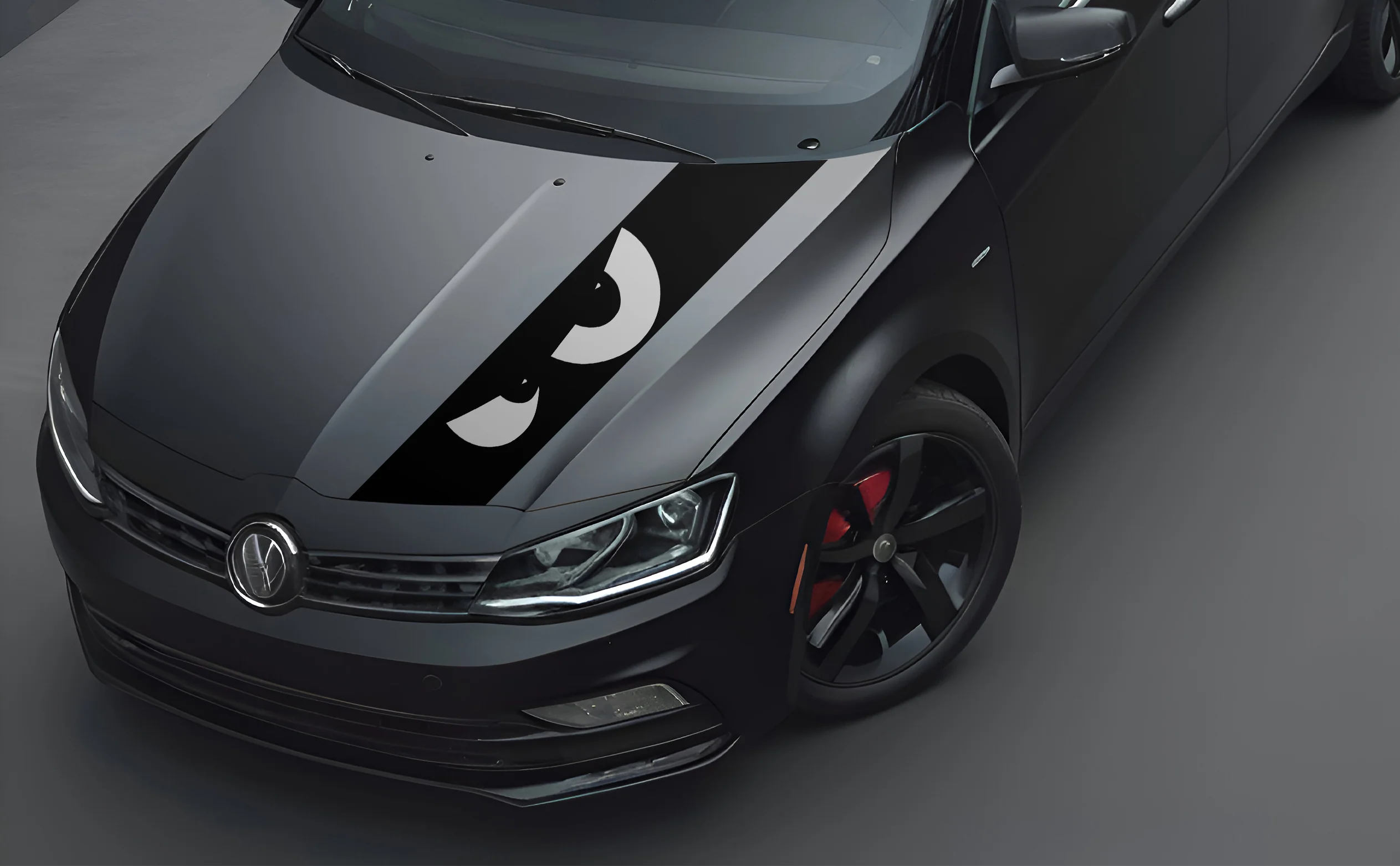 Side Eyes Bonnet Wrap for Cars