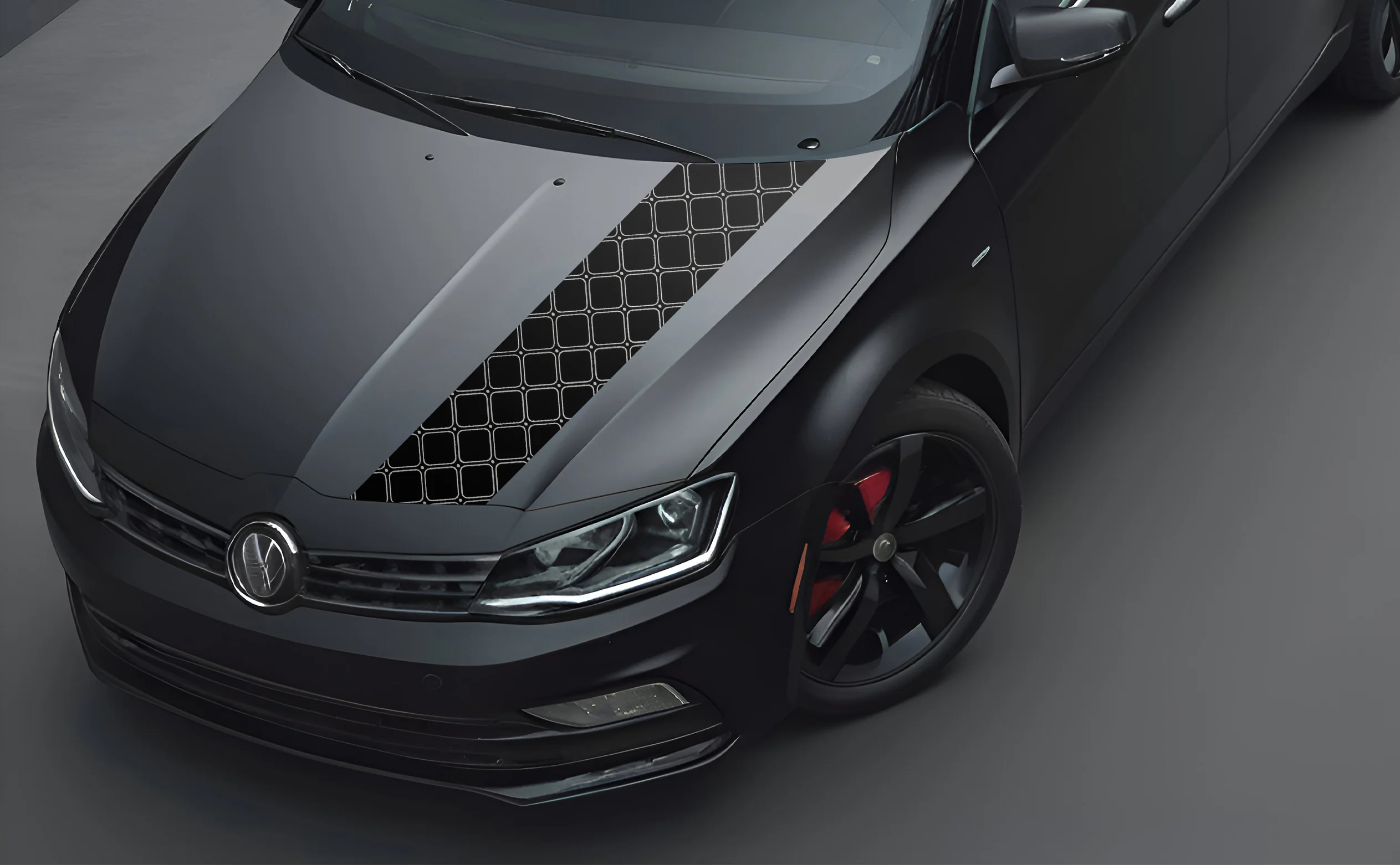 Square Bonnet Wrap for Cars