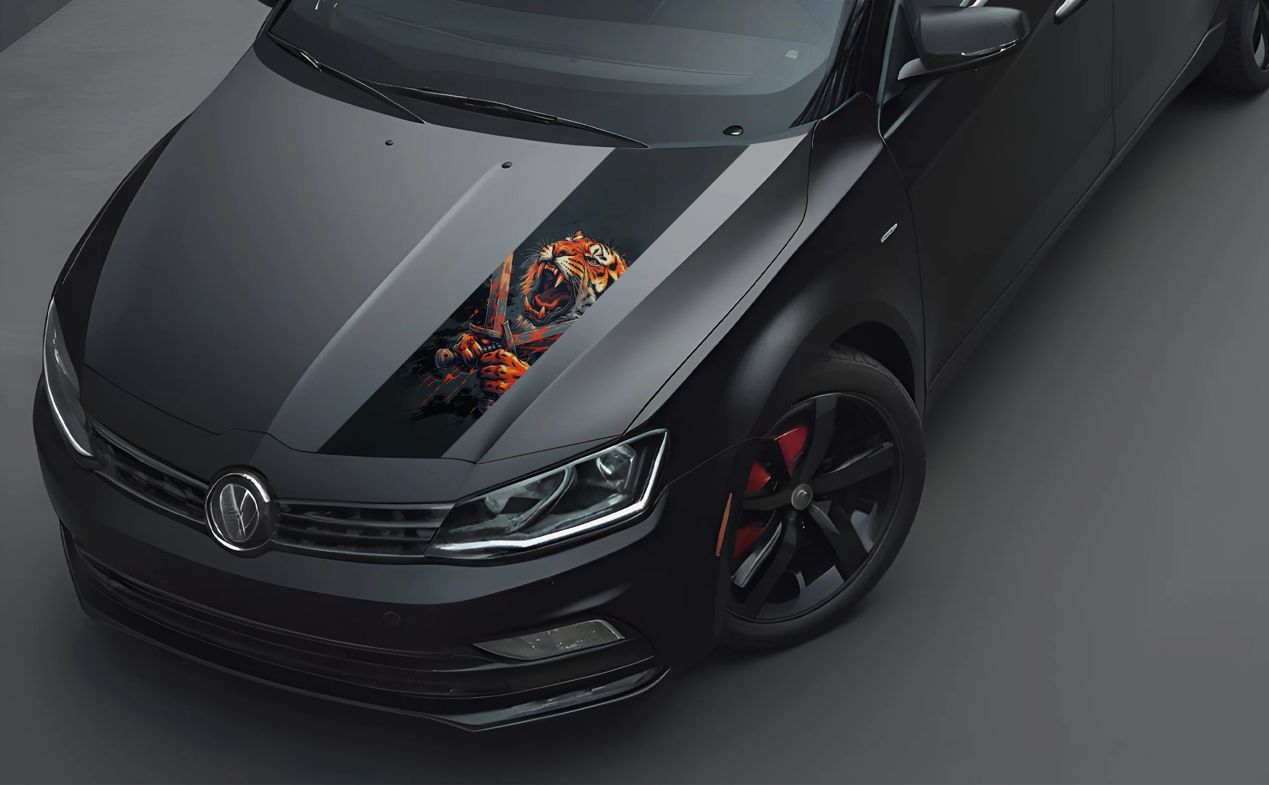 Tigrave Bonnet Wrap for Cars