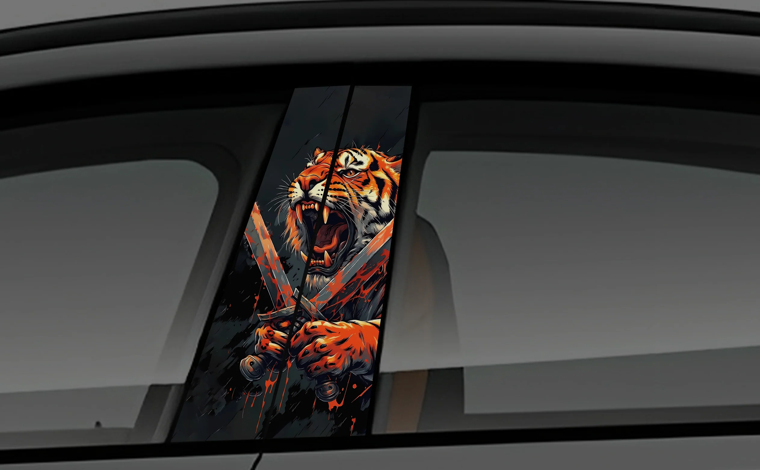 Tigrave Window Pillar Wrap for Cars