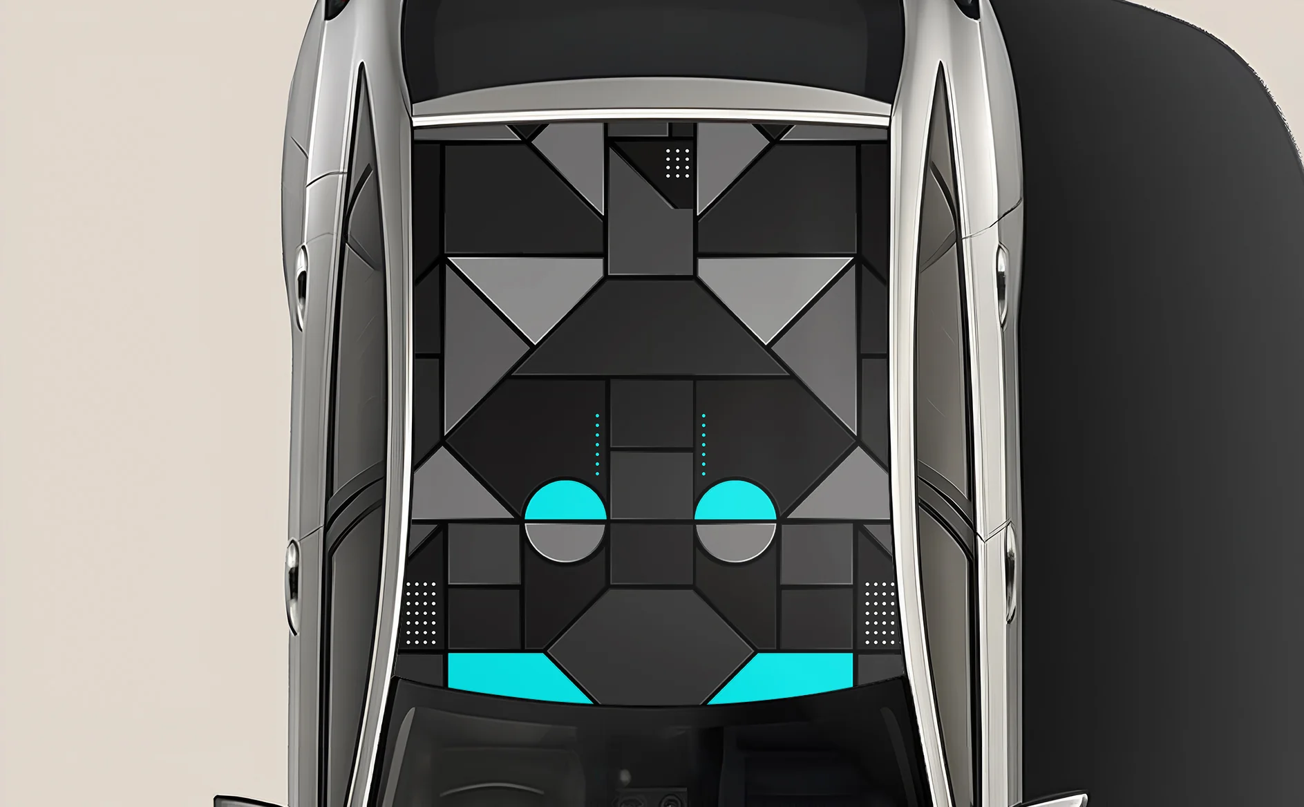 Zen Blocks Wrap for Roof Top for Cars - Image 2